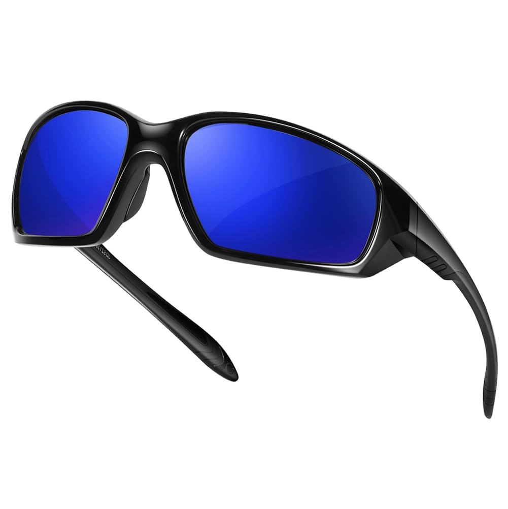 

Sports Sunglasses Polarized Sunglasses UV400 Protection TR90 For [Laza-Vally] Driving/Biking/Fishing/Baseball/Skiing/Running/Golf Blue