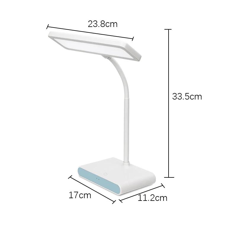 LED Hadicová Stolní Lampa s Dotykovým Čtením Ložnicová Noční Lampa Lampa na Učící Stůl LED Čtecí Vnitřní Stolní Dobíjecí Stolní Lampy