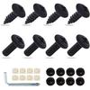 Set of 8 License Plate Screw, Stainless Steel License Plate Bolts Fasteners Kits, License Plate Frame Screws, for Fastening Car Tag Frame Holder,