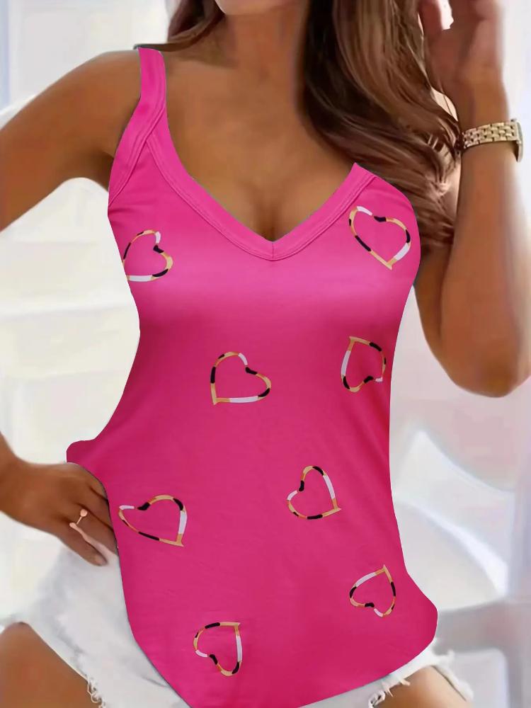 Letní ležérní 3D potisk Halter Sexy tričko pro ženy