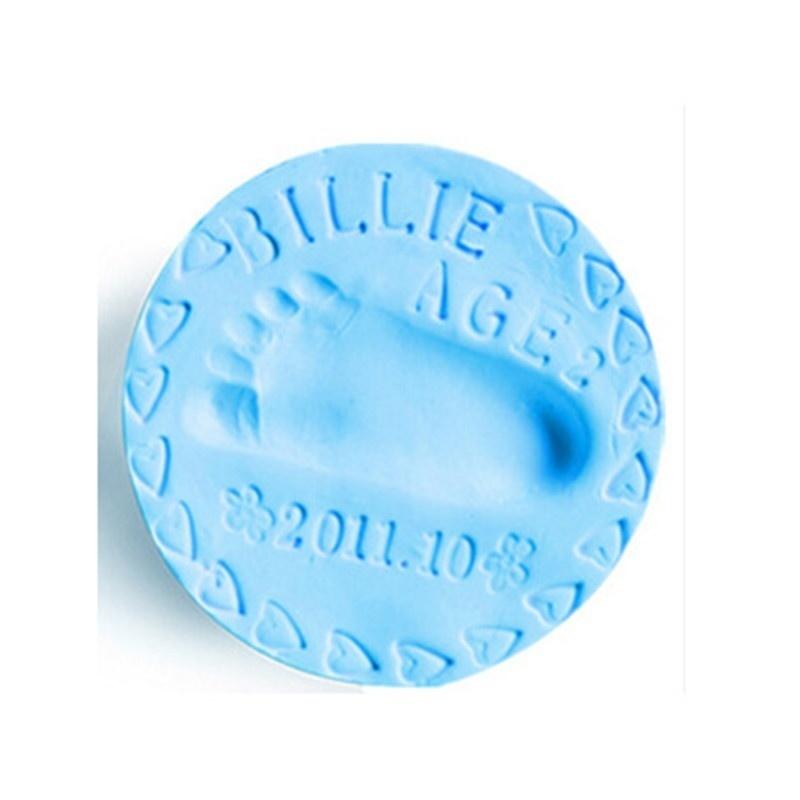 Parent-child Hand Inkpad Fingerprint Baby Care Air Hand Foot Inkpad Drying Soft Clay Baby Handprint Footprint Imprint Casting