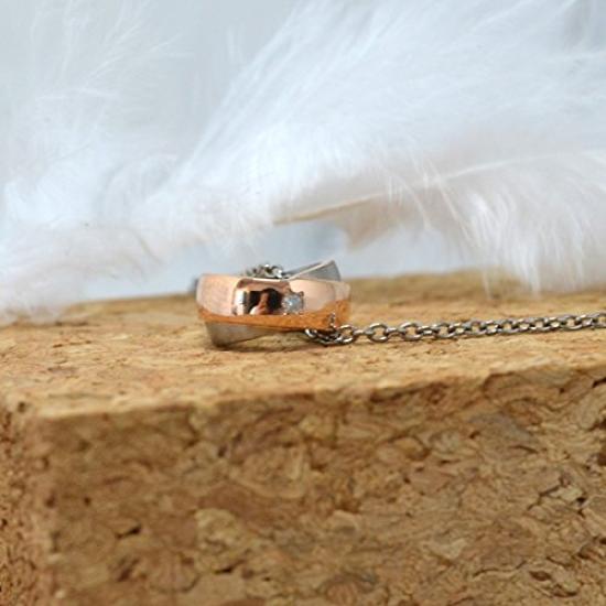 phiten Fefe Titanium Necklace Phiten SIMPLE CROSS Pink Gold Ladies 30 set and Kotobuki Jewelry Polishing [Fefe] fe-fe [Set] 2-piece (necklace Cloth)