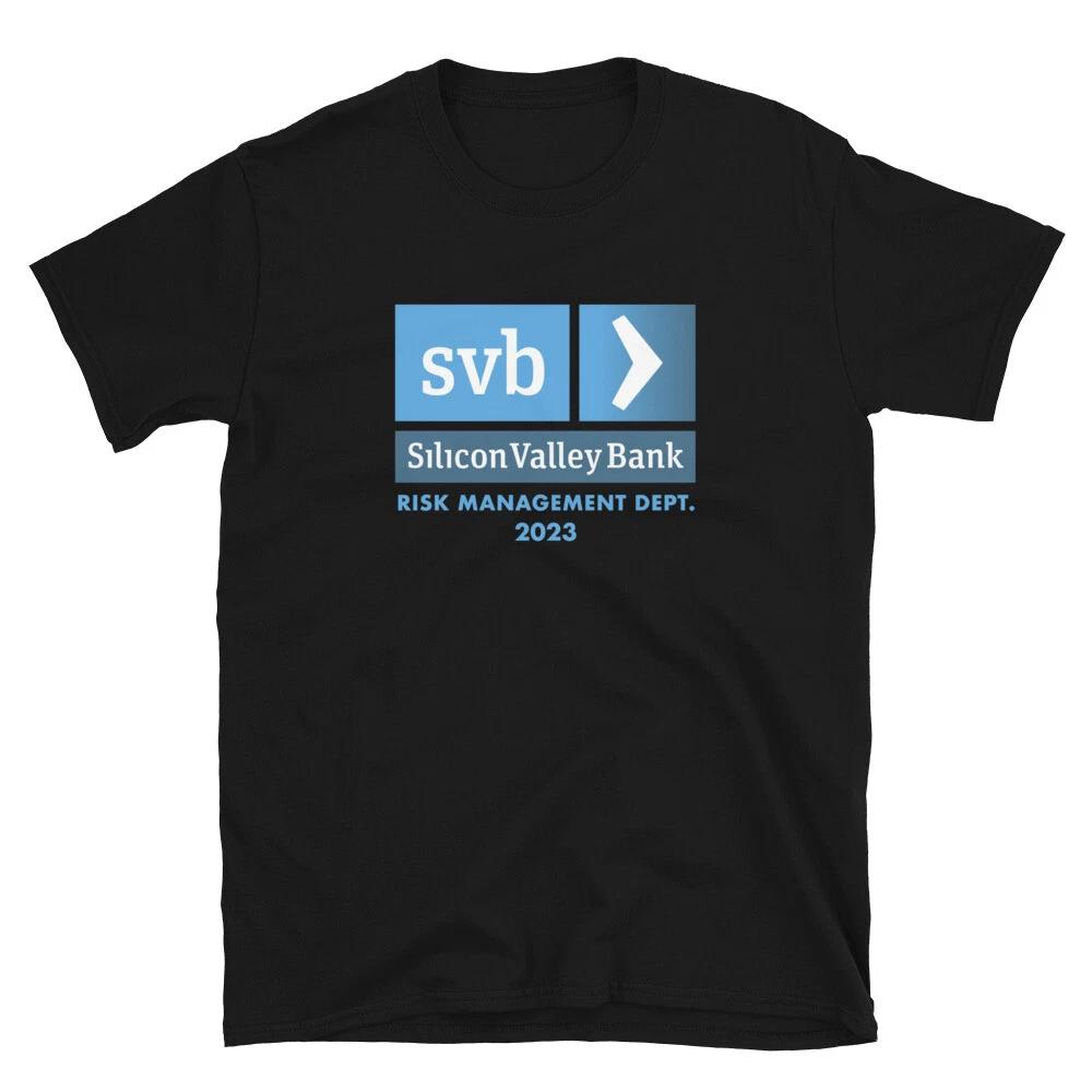 SVB Risk Management T- Shirt SIVB Silicon Bank Stock Trader Gift Tee 2XL