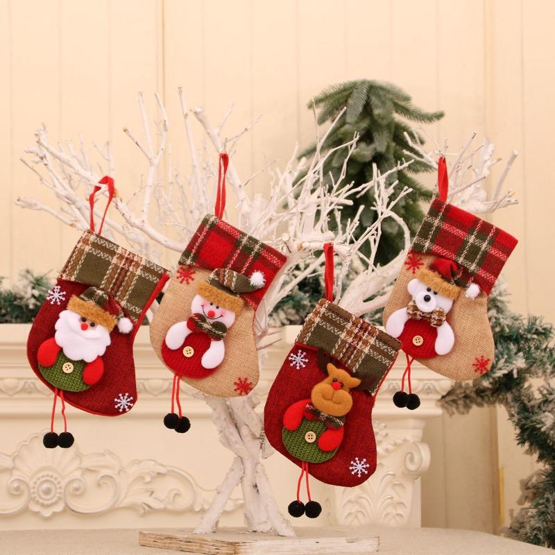 Christmas Decorations, Christmas Sock Hangers, Christmas Sock Gift Bag Hangers, Gift Bag Sock Hangers