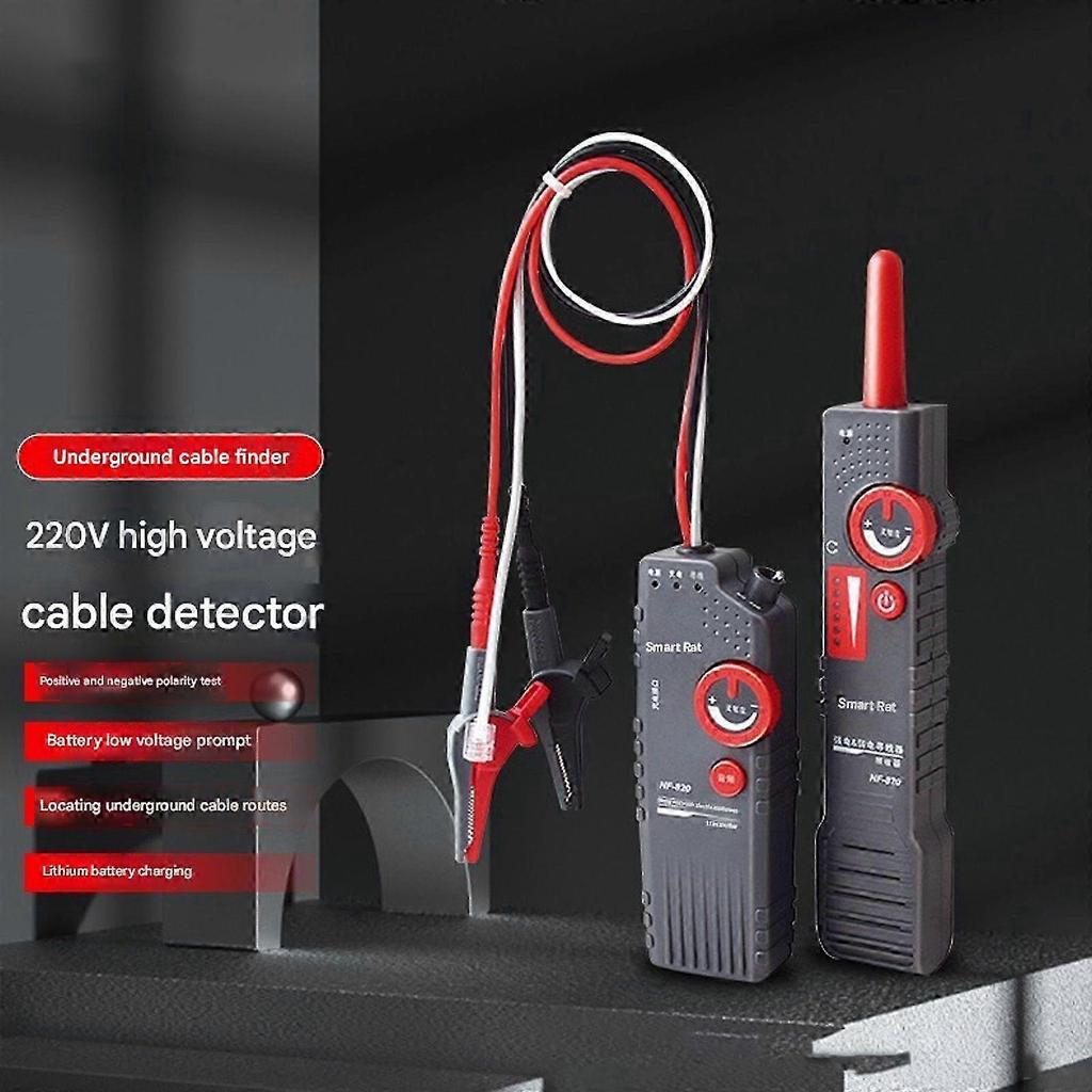 NF-820 Underground Cable Detector, Cable Locator, High- and Low-Voltage Cable Tester – English Version