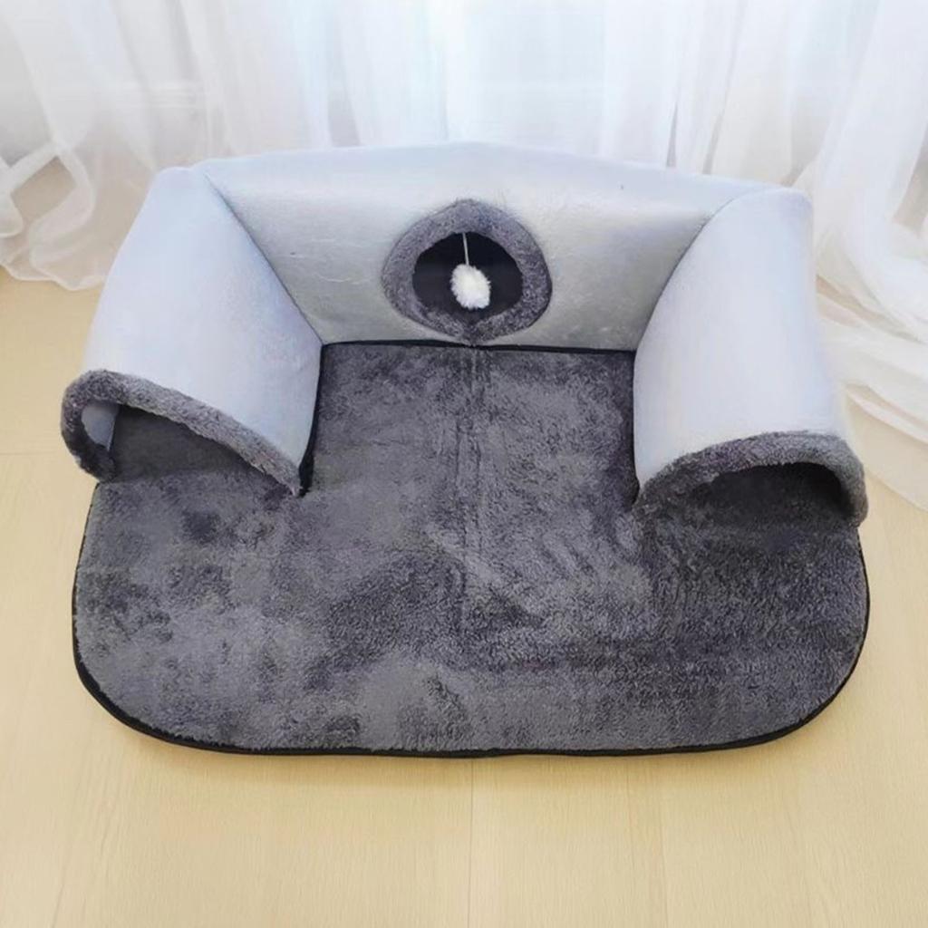 Interactive U Shape Cat Play Tunnel Polyester Fabric Foldable Design For Cats Exploration Indoor Entertainment Activity