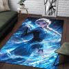 1pc Frozen Pattern Area Rug Soft Flannel Floor Mat for Living Room,Office,Bedroom and Carpet,Sofa Coffee Table Floor Mat