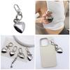 Colorful Heart Keychain Love Shape Bag Charm Pendant Decoration Handmade Jewelry