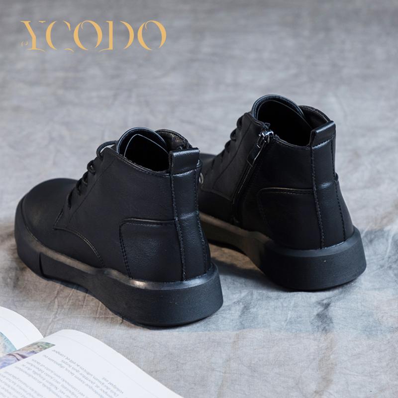 Cizme din piele naturala fete de toamna si iarna, cizme din piele studenta, cizme de dama