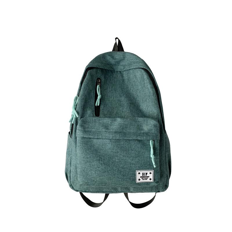Schoolbag casual schoolbag men's canvas about backpack men's Korean version backpack large capacity middle school student schoolbag computer travel