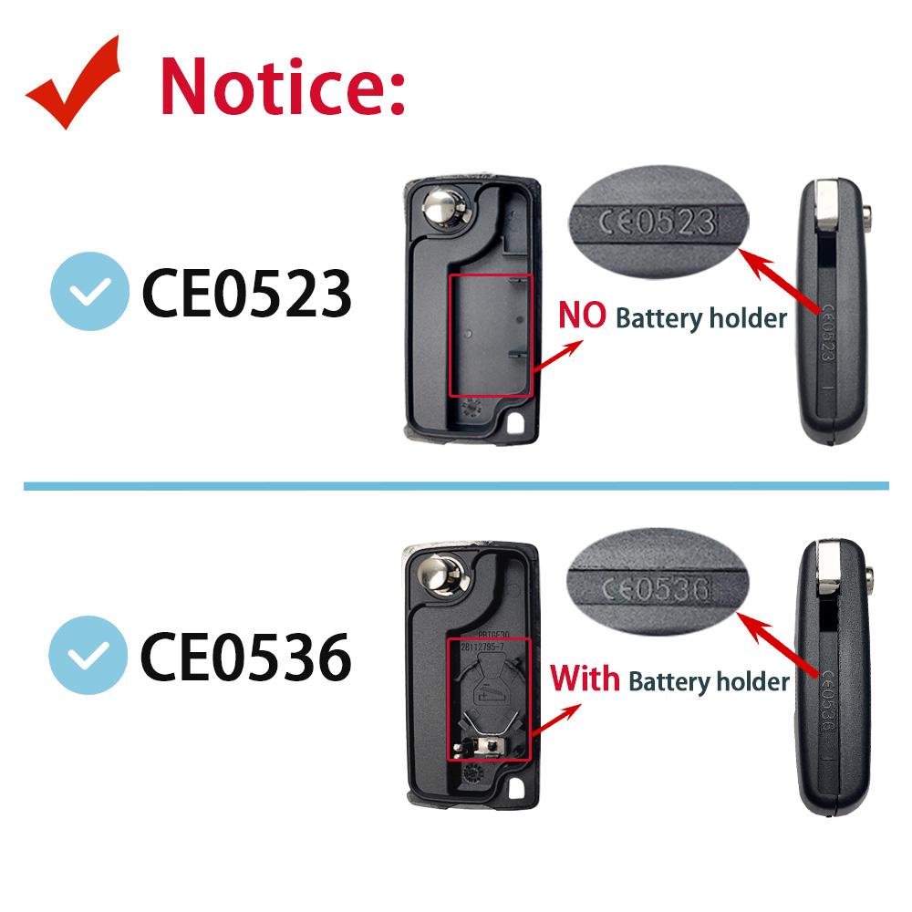YOCASTY Flip Remote Car Key Shell Case For Peugeot 207 307 308 407 607 807 For Citroen C2 C3 C4 C5 C6 Xsara Berlingo HU83 VA2