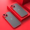Coque Bandoulière - BOOLING - Pour iPhone 12 - Rouge - Rigide - Mat