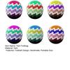 Handmade Crochet Footbags Yarn Multicolored Kids Adults Hacky Sack Knitted Throwing Beanbag Juggling