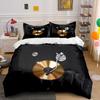 Gold Vinyl Turntable Set Multiple Sizes Kid'S And Adults' Bedroom Exquisite 3Pc Bedding Set, Gift
