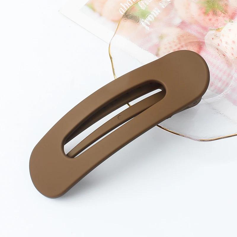 Korean Large BB Clip Simple Solid Color Seamless Hair Clip for Women Fashion Duckbill Clip Hairpin Girl Hair Accessories