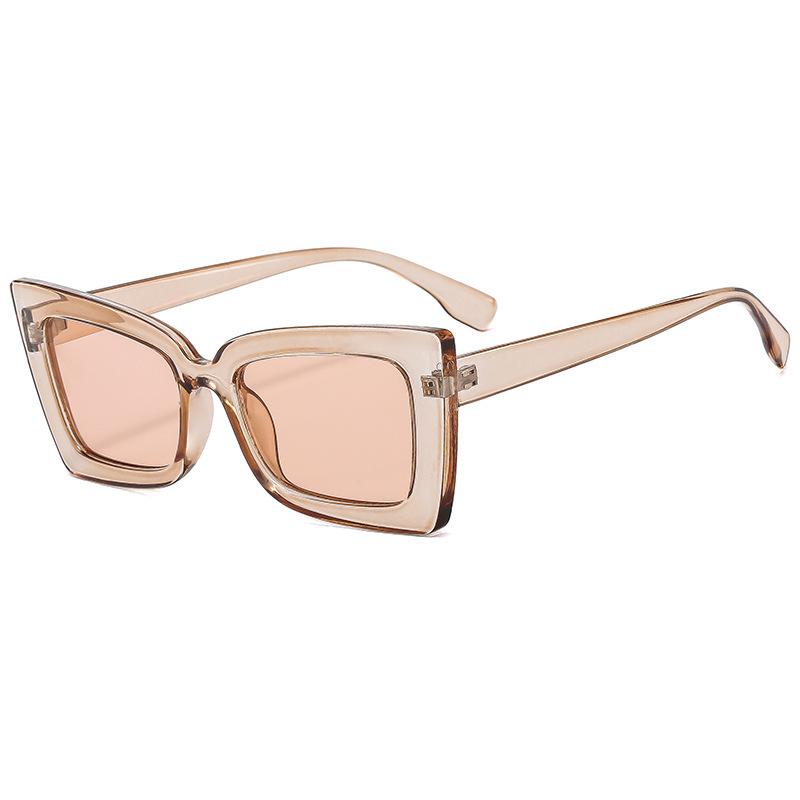 Modne okulary przeciwsłoneczne typu street style, kwadratowe, antyultrafioletowe, damskie, o wysokim poczuciu stylu