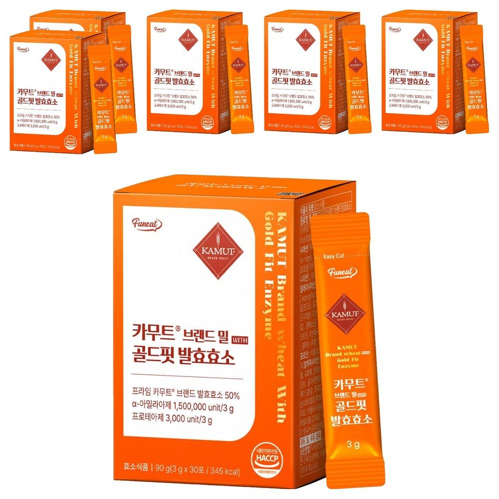 Kamut Brand Wheat Gold Fit Fermented Enzyme 90g 6 Pcs