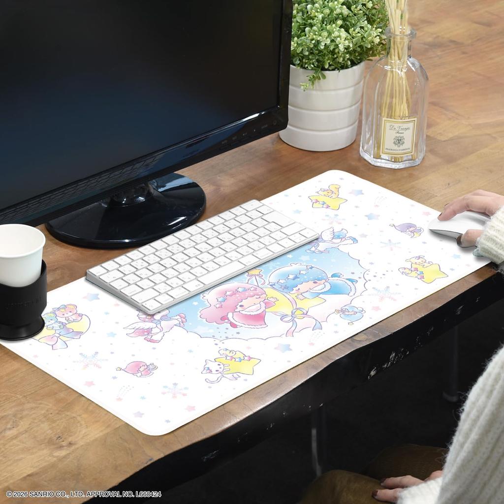 Gourmandise Little Twin Stars Desk Mat Snow Lantern Fantasy - SANG-603A