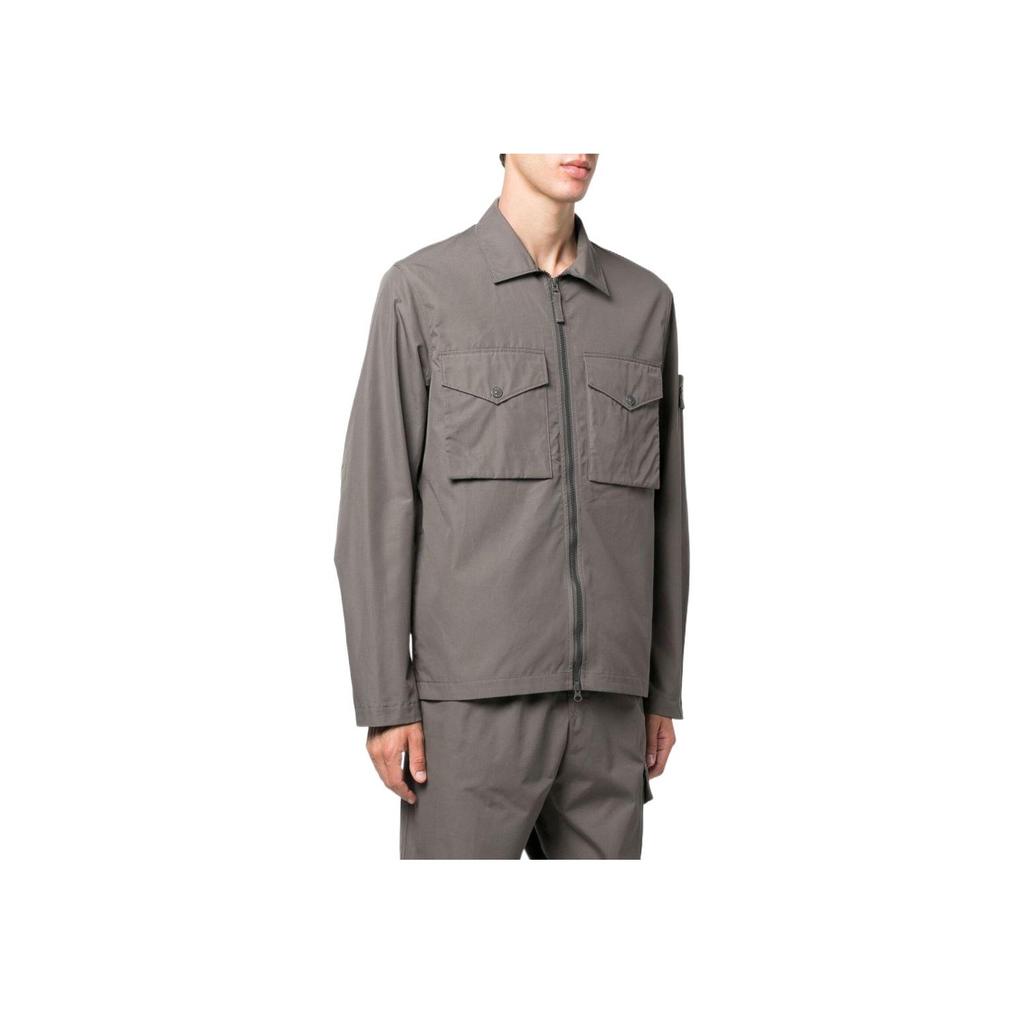 Stone Island Pockets Overshirt Dark Grey Men Tops 7715116F1-V0067