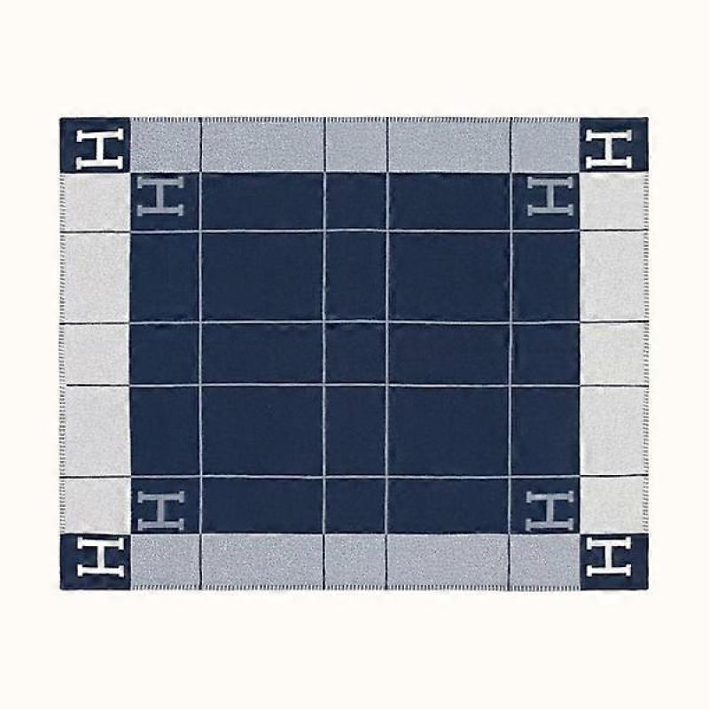 Pătură Tricotată din Feutru cu Litera H, Modernă, Simplă, Imitație Lână Cașmir