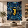 Arazzo Decorativo, Arte da Parete Stampato Juventus FC, Appeso da Parete Leggero per Sfondo Camera da Letto