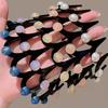 2Pcs Women Headband Faux Pearls Decor Anti-slip Teeth Hair Hoop Lightweight Elastic Hair Accessory Daily Wear