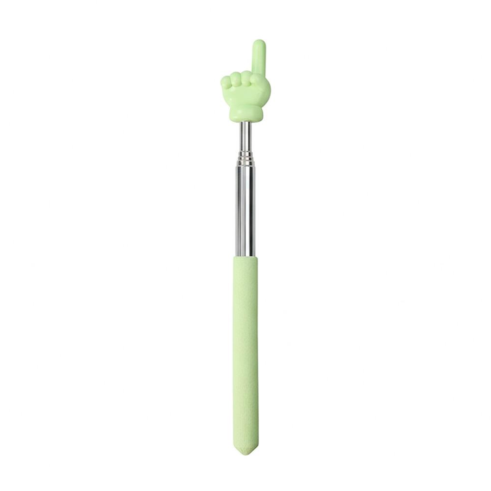 Stainless Steel Teaching Pointer Macaron Color Soft Finger Design Reading Sticks Retractable Teaching Stick School Office