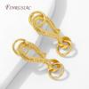 2/4Pcs 18K Gold Plated Brass Clasps For Jewelry Making,Fasteners For Bracelets Connectors Accessories,DIY Necklace Clasps