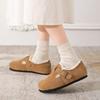 Fleece Birkenstocks new winter all-inclusive thick-soled fluffy shoes low-top snow boots shoes