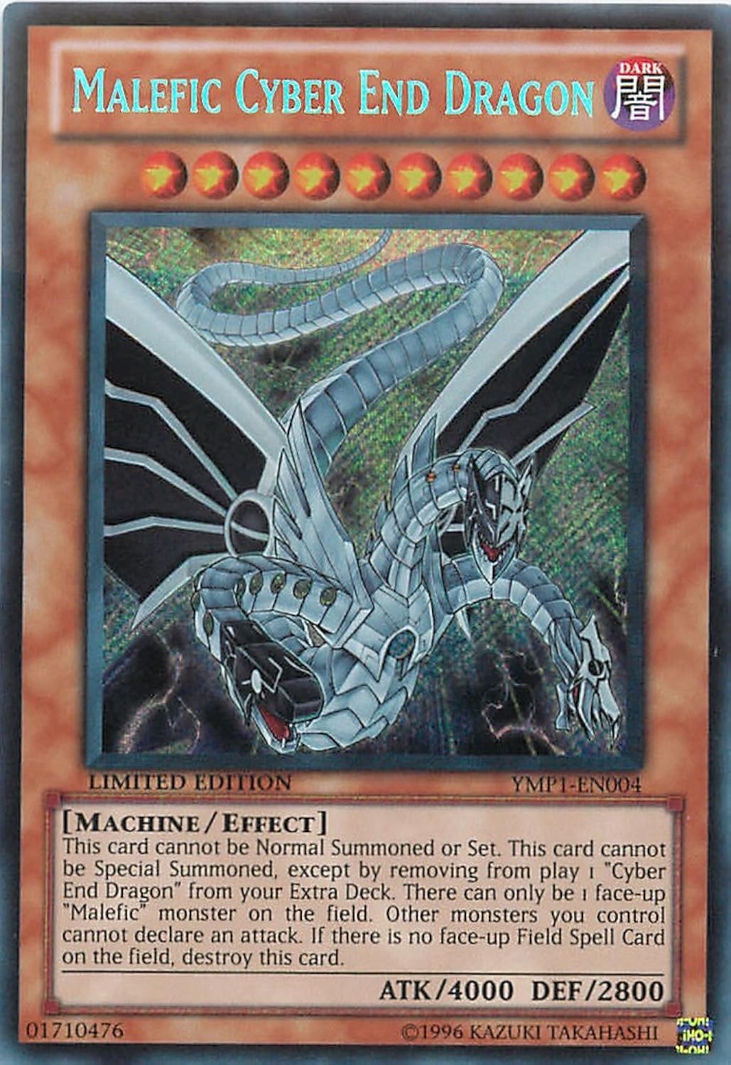 

Русский Malefic Cyber End Dragon 3D Bonds Beyond Time Yu-Gi-Oh (YMP1-EN004) - Фильм...