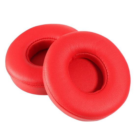 

1 Pair Replacement Earpads Sound Insulation Soft Elastic Breathable Protective Ear Cushion Solid Bluetooth-compatible Headphone Sponge Ear Pads красный