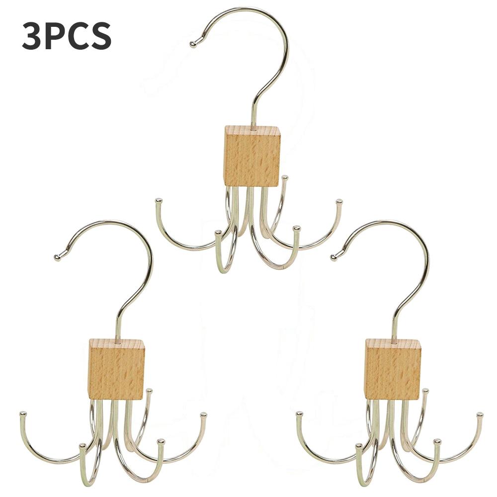 1PC/2/3PCS Multi-Functional Hook Scarf Hanger Storage Clothes Rack Leather Strap Hanging Stand Household Clothes Hanger