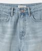 Poyueoaijeuonli Rion Side Panel Loose Denim (Light Blue)