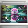 Chinese Lotus Background Tapestry Living Room Garden Meditation Room Room Decoration Polyester Fiber Wall Hanging Home Decor
