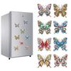 16Pcs Butterfly Hummingbird DIY Diamond Art Stickers Refrigerator Painting Kits Diamond Painting Art Refrigerator Magnets
