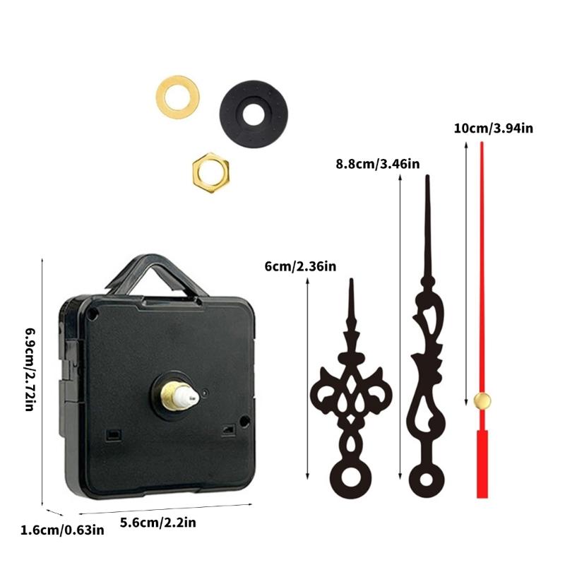 7 Stück Leise Quarz-Uhrwerk-Kits mit Zeigern für DIY-Reparatur- und Ersatzprojekte in Wohnungen Wanduhr-Dekorationen