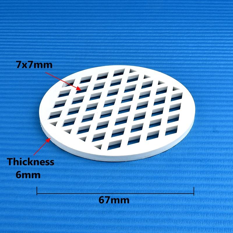 1PC Diameter 44 67 96 102 148 200mm Circular Screen Drainage Filter PVC Floor Drain Filter Screen PVC Grid Cover Plate