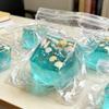 Malt Sugar Squishy Toy: Clear Ocean Cube Nice Cube, Super Soft Slow Rising Dough, Silent Sensory Fidget For Anxiety Relief, 1Pcs