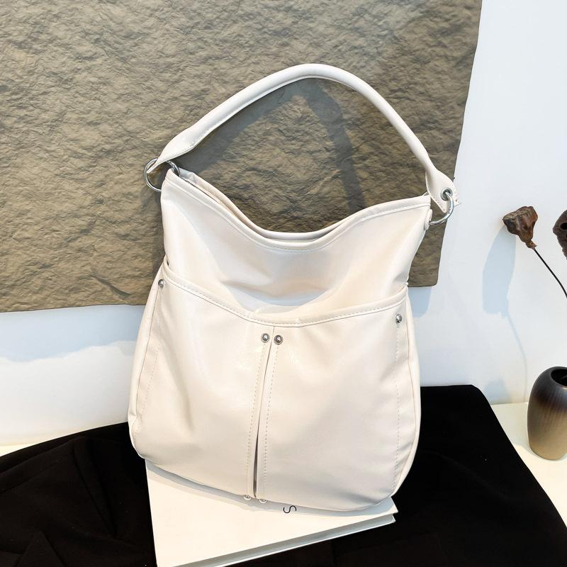 

Модная сумка-тоут большой вместимости, женская новая универсальная повседневная на плечо, подмышку, сумка для поездок белый