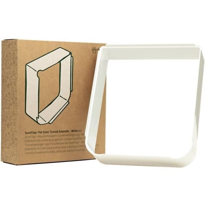 SUREFLAP Extension de tunnel grande chatière SureFlap - Pack individuel (blanc)