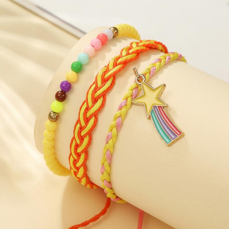 

New Boho Turtle Charm Woven Bracelet Multicolor Adjustable String Braided Bracelets For Women Summer Beach Daily Wear Jewelry