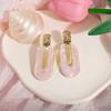 Cute Cartoon Earrings Female Eccentric Girl Stud Earrings Resin Doll Face Female Simple Earrings
