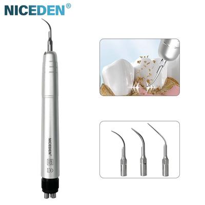 Dental Ultraschall Air Scaler mit 3 Tipps Scaling Handstück Frequenz Pneumatische Scaler 2/4 Löcher