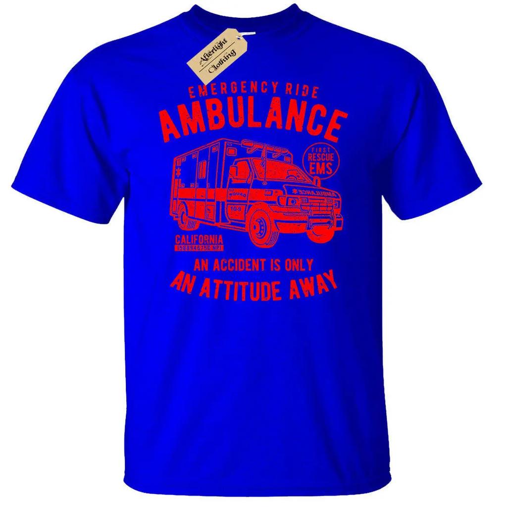 Ambulance Urgence Trajet Paramédical EMS Cadeau T-shirt Homme Été Coton Manches Courtes Col Rond T-shirt Unisexe Nouveau S3XL