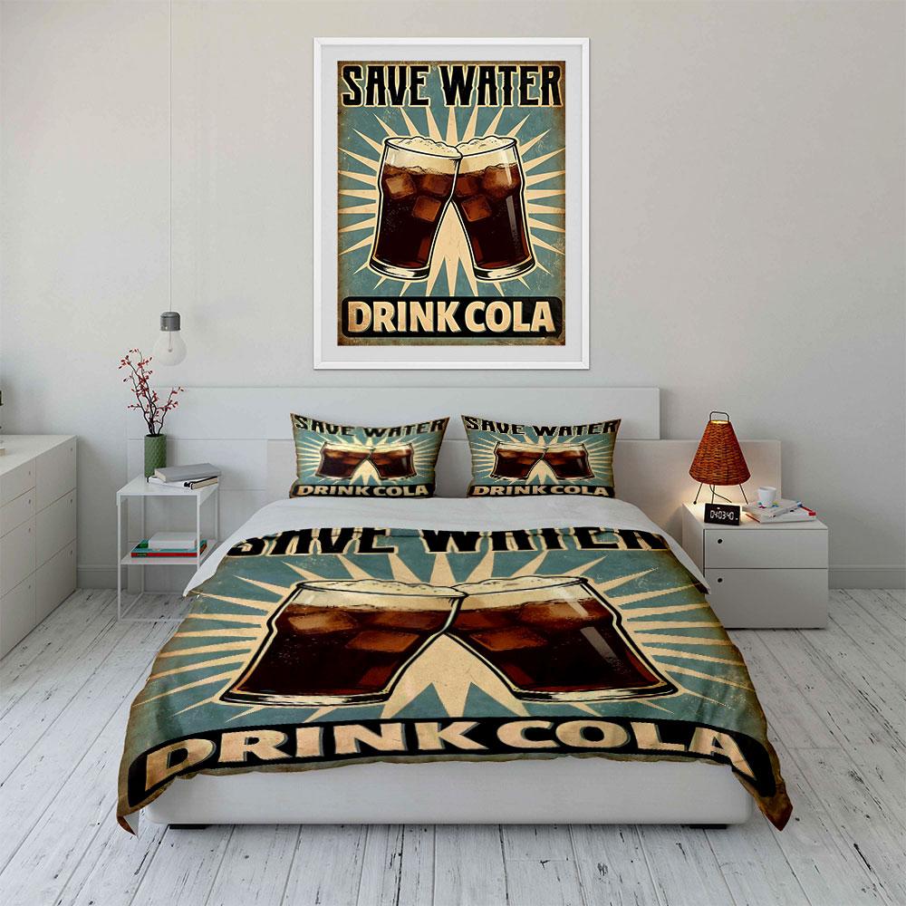 Two Cola Glasses Clinking. Bedding Sets Duvet Cover Sets Duvet Covers Pillowcases(1 * Duvet Cover 2 * Pillowcases Without Duvet Insert)