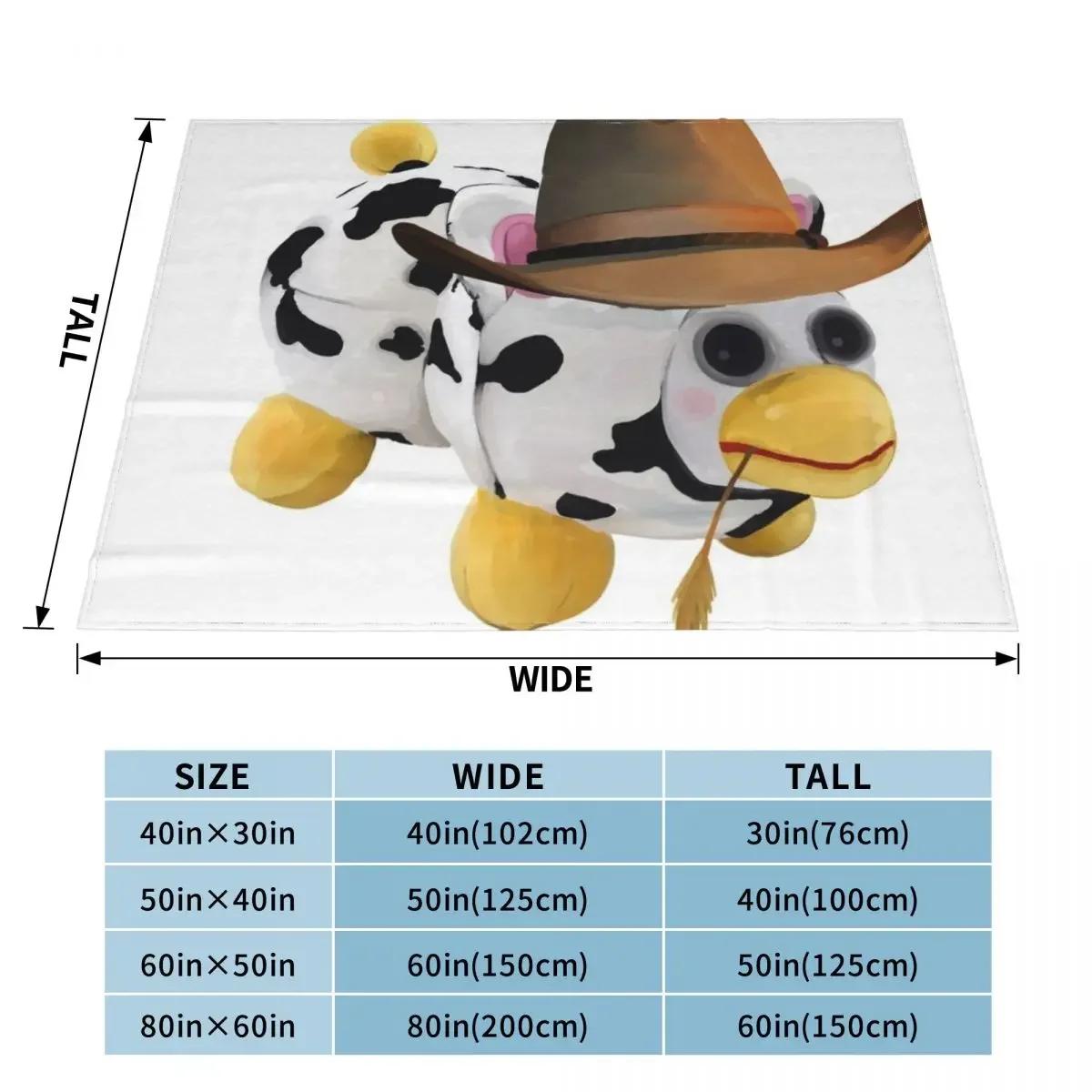 Cowboy peepy Throw Blanket Luxury Luxury Throw Sofa Quilt Soft Plush Plaid Blankets 100cmx150cm