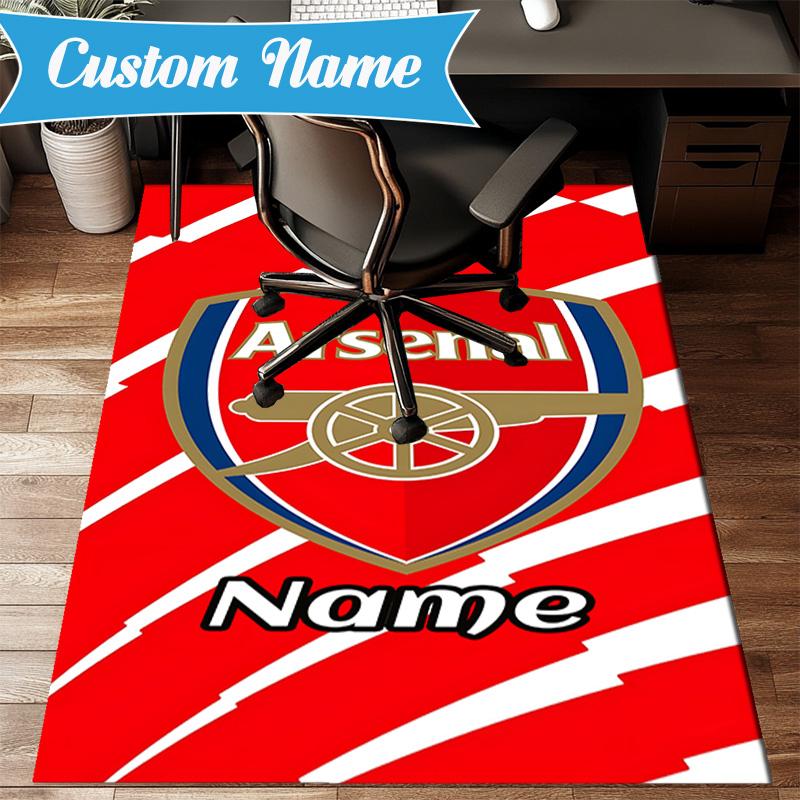Custom Name Nassr FC Crest Rug Game Carpet, Floor Mat for Bedroom Living Room Entryway Rug, Home Decor Idea Gift for Christmas birthday