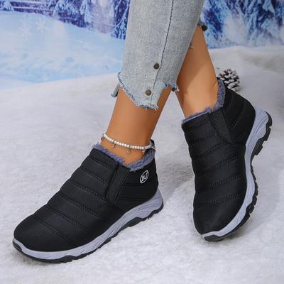 Cotton Boots Winter New Large Size Cotton Shoes Piled Thickened Warm Snow Boots Couple One Pedal Short Boots