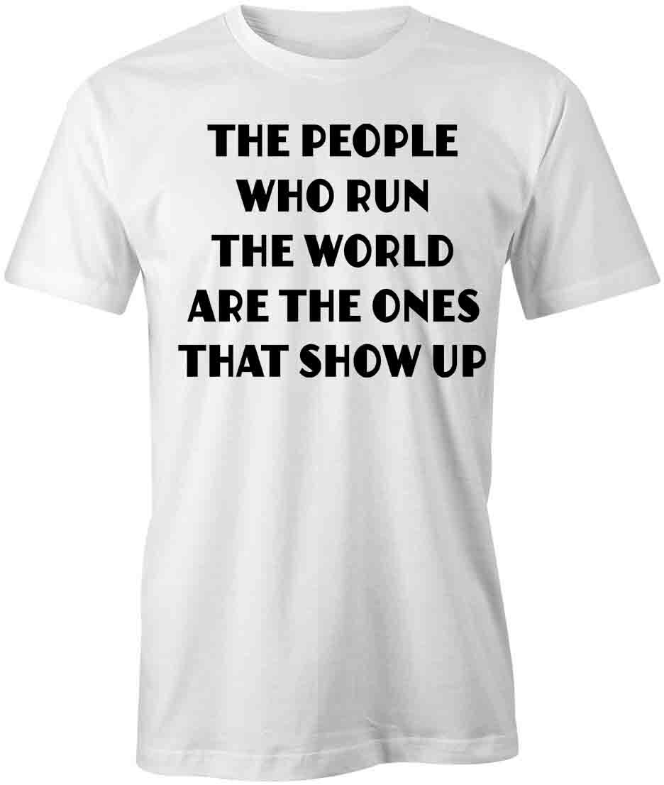 PEOPLE WHO RUN THE WORLD TShirt Tee Short-Sleeved Cotton CLOTHING S1WSA751 XXXL