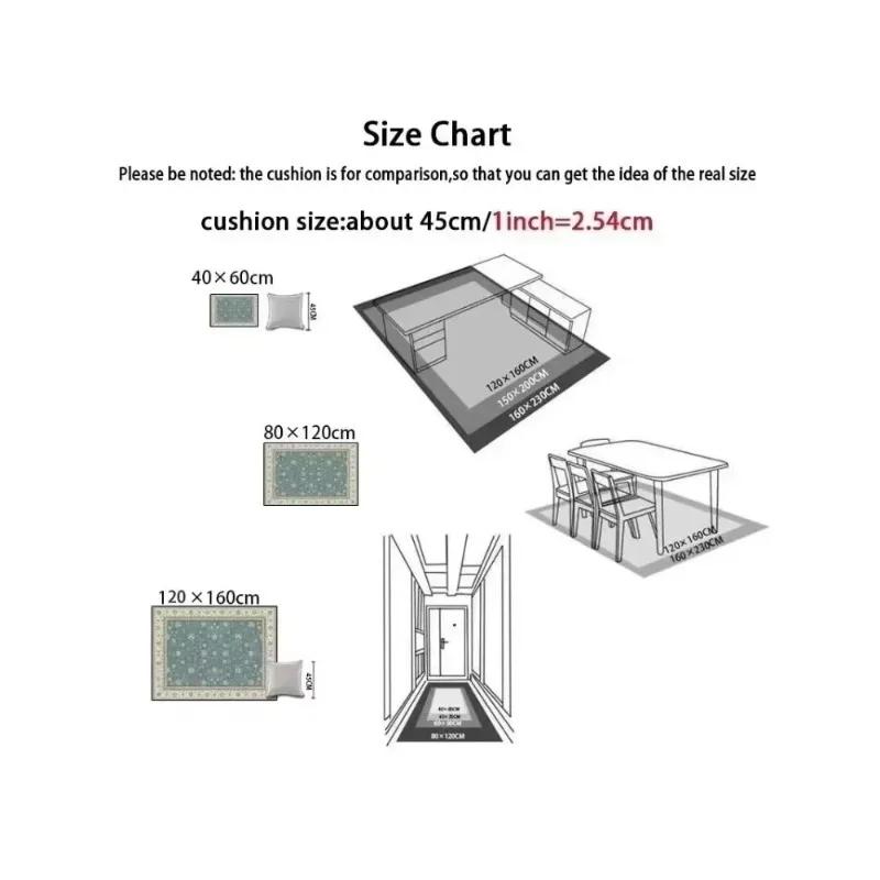 Miękki dywan boho do salonu sypialni restauracji dywan perski duży rozmiar obszar vintage kwiat dla chłopców dziewcząt i dorosłych mata